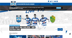 Desktop Screenshot of nk-osijek.hr